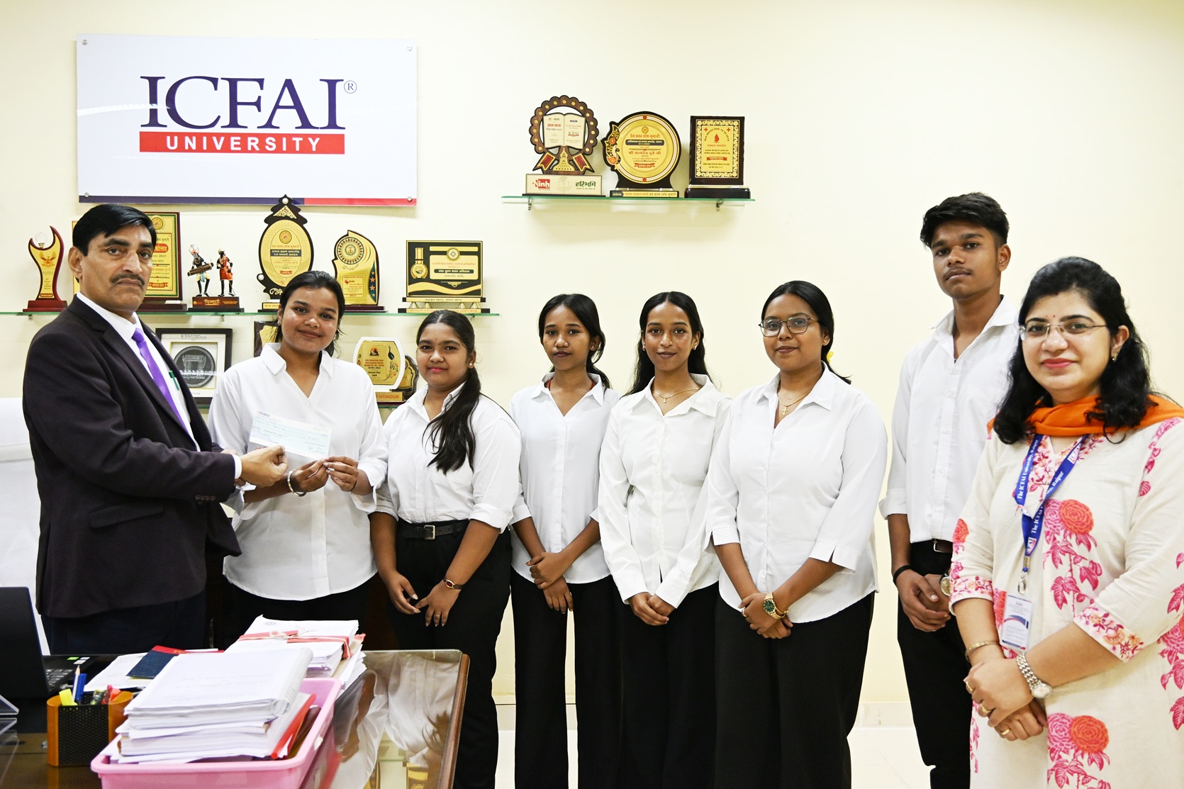 Ideathon Title Bagged by FMS Team at IUR Hackathon 2025