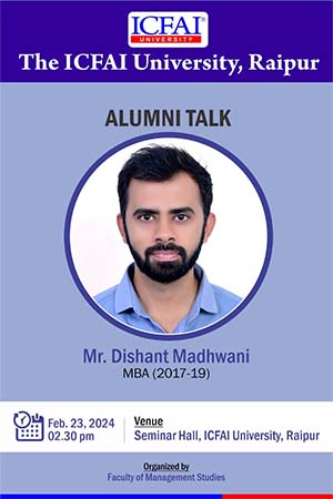 Alumni talk organized by Faculty of Management Studies
