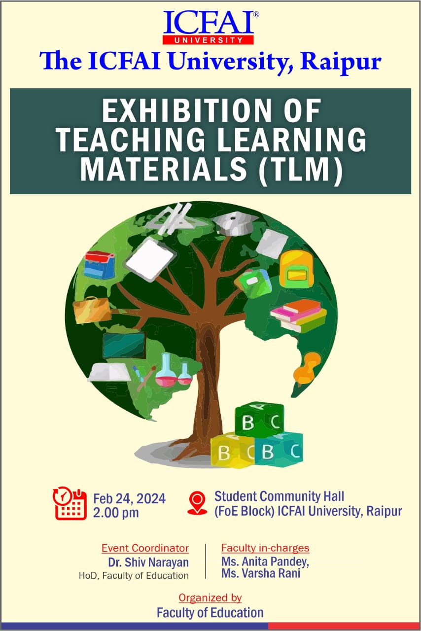 The Faculty of Education organized an "Exhibition of Teaching Learning Materials (TLM)" 