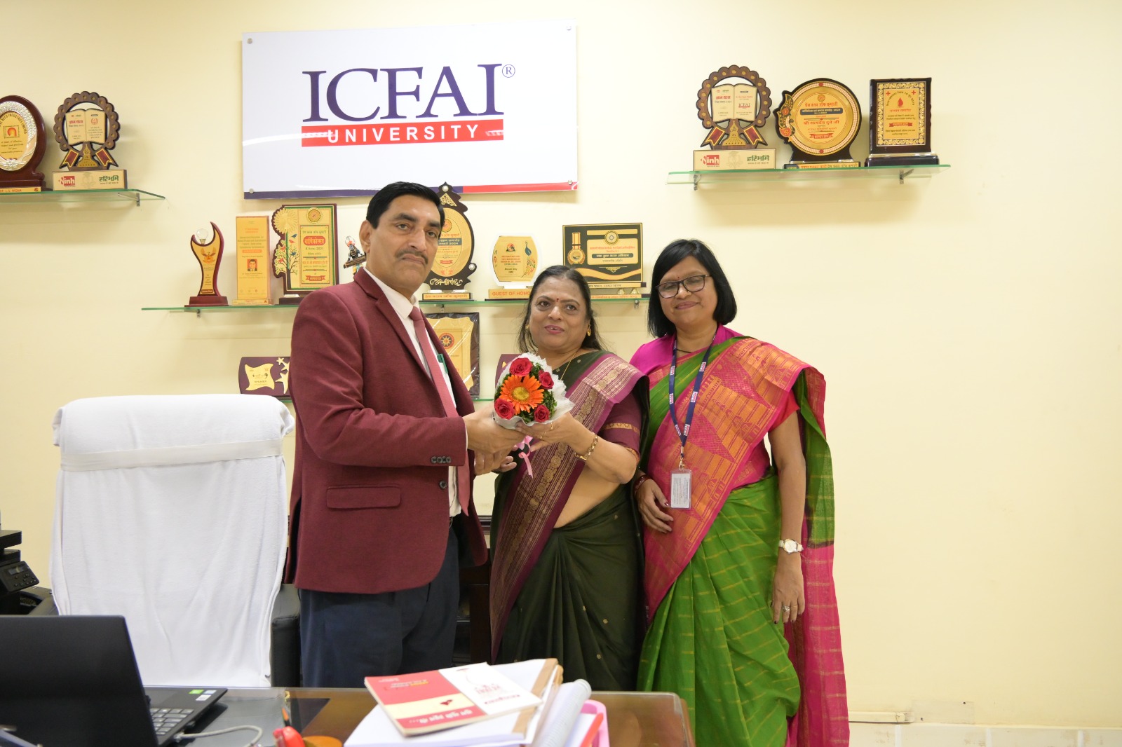 “Swasth Naari Sashakt Parivaar Abhiyaan: Health Awareness Camp by ICFAI University Raipur”