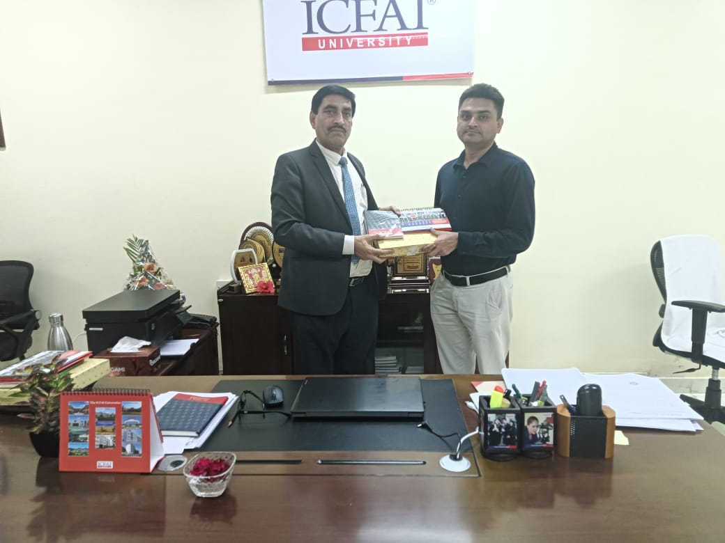 Hon’ble Vice Chancellor Welcomes Dr. Manwendra K. Tripathi, Associate Professor, NIT Raipur!!