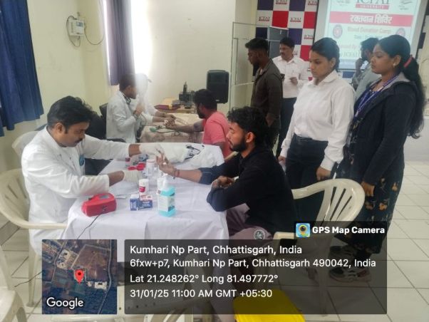 Blood Donation Camp in Collaboration with AIIMS Raipur