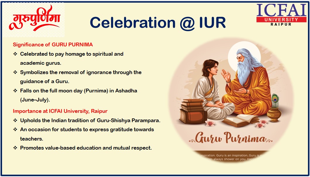 Guru Purnima Celebration at University Campus!!