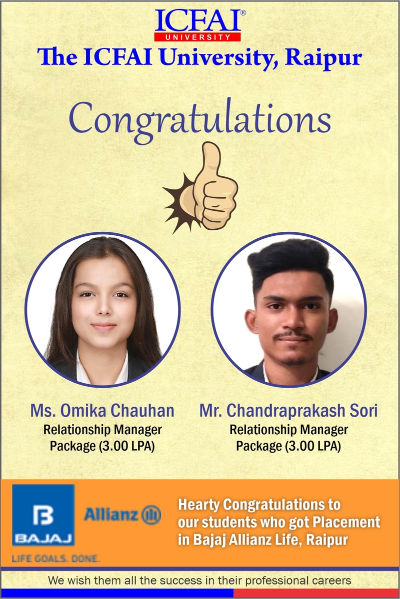 Placement Achievement – Congratulations!
